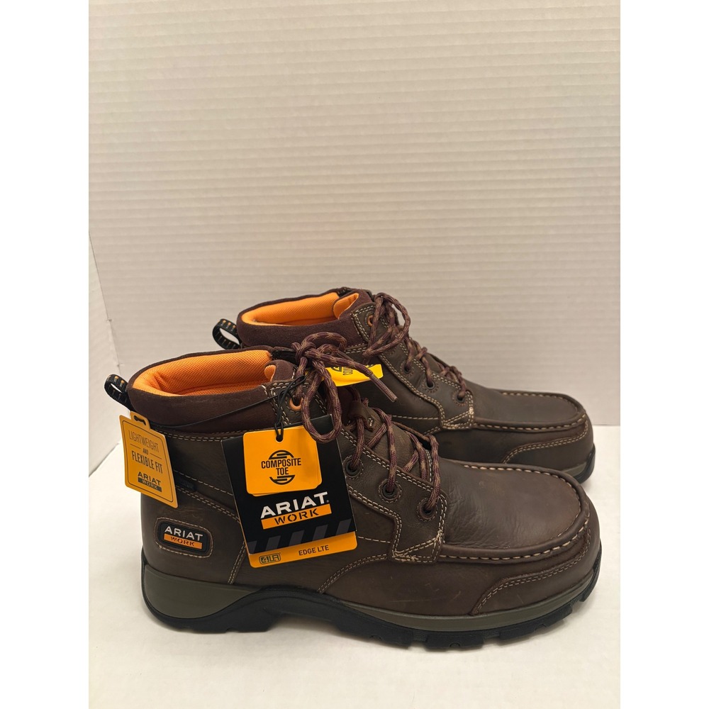 Ariat Work Edge LTE Composite Toe Waterproof Boots Leather 10024953 Mens 11EE